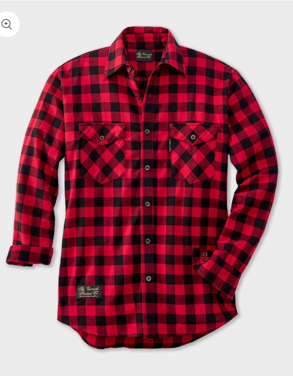 Men's Classic Flannel Shirt - Red Buffalo